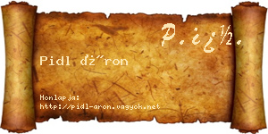 Pidl Áron névjegykártya
